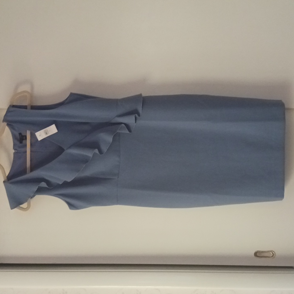 Ann Taylor periwinkle ruffle dress